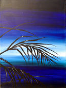 Blue Sunset Palm